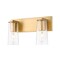 Z-Lite Titus 2 Light Vanity, 16in. W x 9.5in. H, Modern Gold 826-2V-MGLD - alternate 1